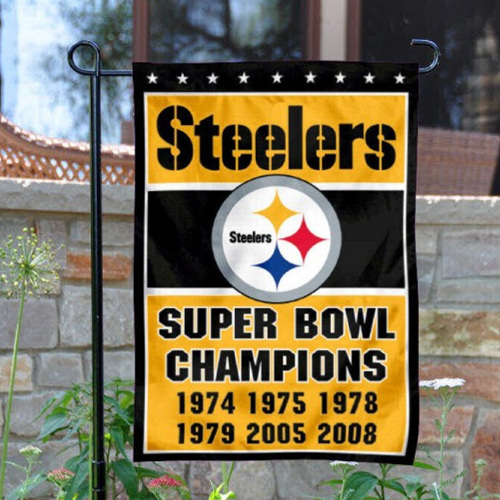 Pittsburgh Steelers Double-Sided Garden Flag 001 (Pls Check Description For Details)